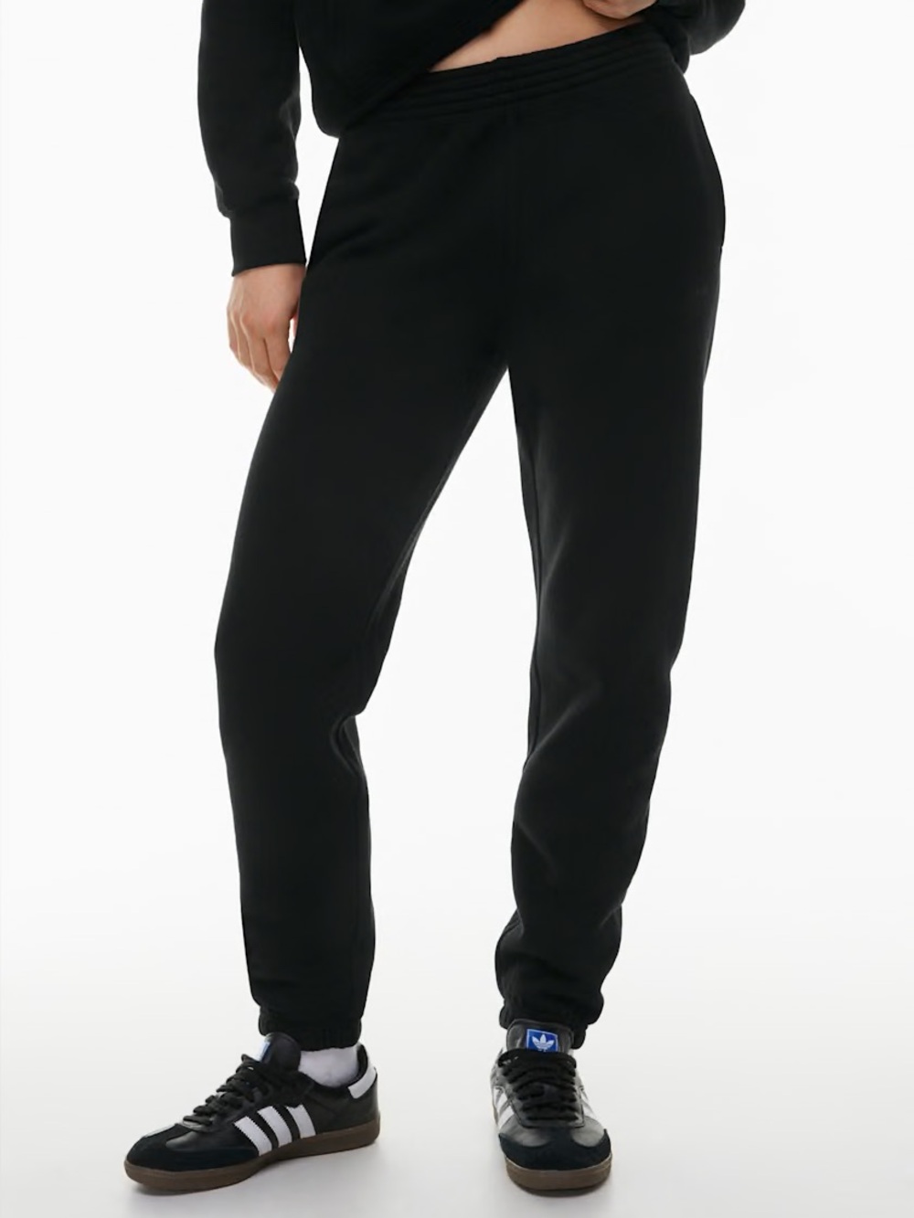 Aritzia Cozy Fleece New Perfect Sweatpant Joggers Black 2XS